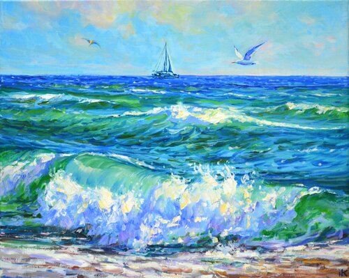 Costa del sol von Iryna Kastsova, Malerei kaufen auf Singulart