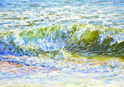 Music of the waves von Iryna Kastsova, Malerei kaufen auf Singulart