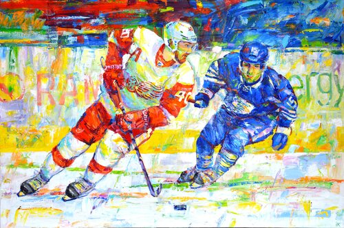 Hockey di Iryna Kastsova, Pittura in vendita su Singulart