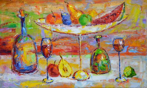 Tasty still life par Iryna Kastsova, Peinture en vente sur Singulart