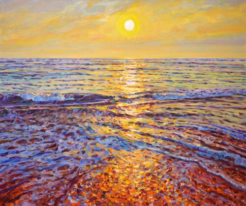 Amber Surf di Iryna Kastsova, Pittura in vendita su Singulart
