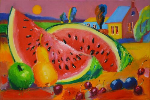 Pink evening von Iryna Kastsova, Malerei kaufen auf Singulart