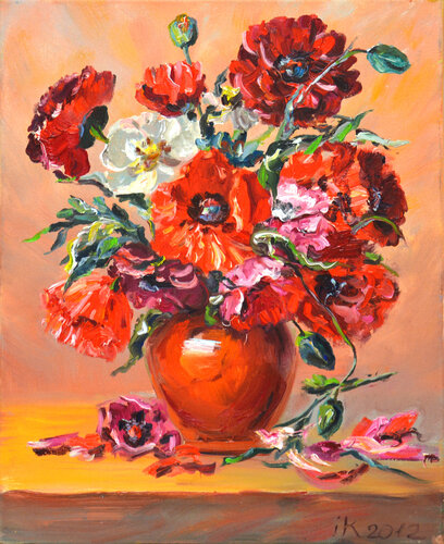 Poppies von Iryna Kastsova, Malerei kaufen auf Singulart