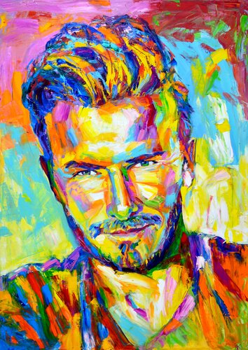 David Beckham di Iryna Kastsova, Pittura in vendita su Singulart