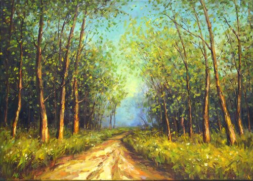 Spring track. par Iryna Kastsova, Peinture en vente sur Singulart