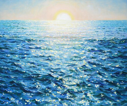 Sunrise over the ocean par Iryna Kastsova, Peinture en vente sur Singulart