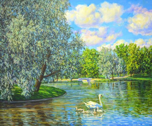 In the summer park. Iryna Kastsova