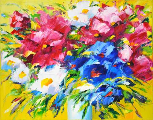 Sunny bouquet di Iryna Kastsova, Pittura in vendita su Singulart