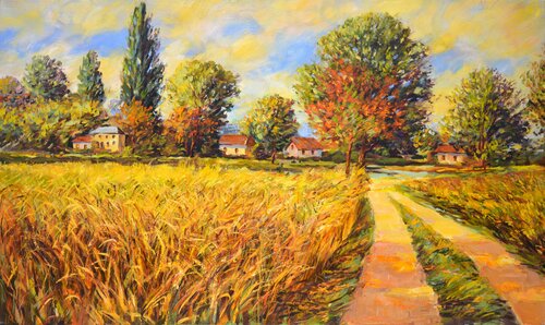 August. par Iryna Kastsova, Peinture en vente sur Singulart