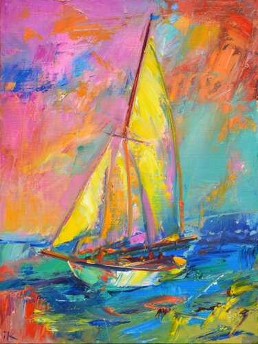 Sailboat di Iryna Kastsova, Pittura in vendita su Singulart