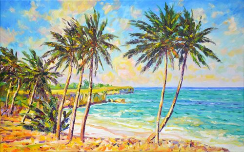 Ocean. Gentle day par Iryna Kastsova, Peinture en vente sur Singulart