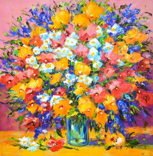 Summer bouquet de Iryna Kastsova, Pintura a la venta en Singulart