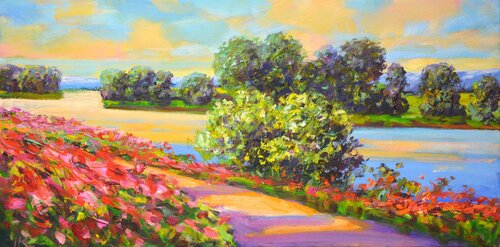 Summer evening van Iryna Kastsova, Schilderij te koop op Singulart