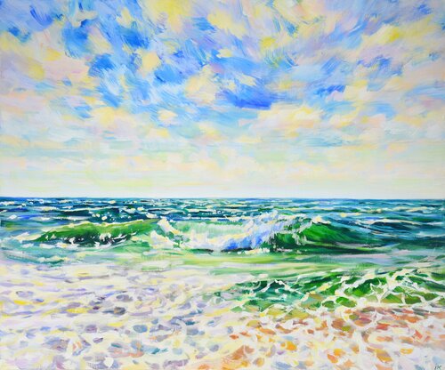 Ocean Music van Iryna Kastsova, Schilderij te koop op Singulart