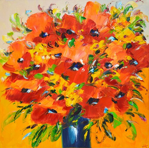 Orange mood von Iryna Kastsova, Malerei kaufen auf Singulart