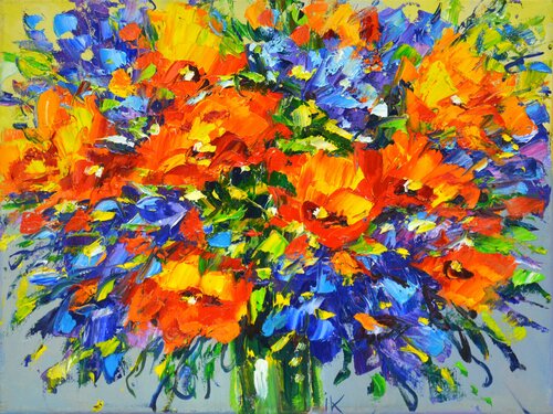 Summer bouquet par Iryna Kastsova, Peinture en vente sur Singulart