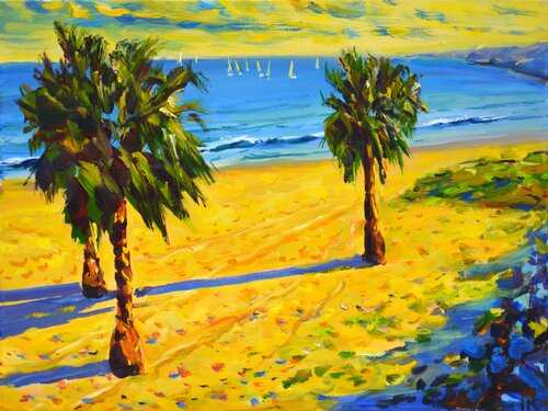 Sea, Palms, Beach. Iryna Kastsova