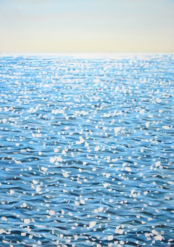 Shining ocean. par Iryna Kastsova, Peinture en vente sur Singulart