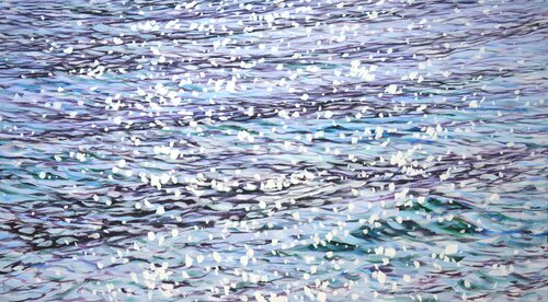 Ocean Silver. par Iryna Kastsova, Peinture en vente sur Singulart