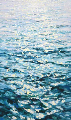 Glowing ocean par Iryna Kastsova, Peinture en vente sur Singulart
