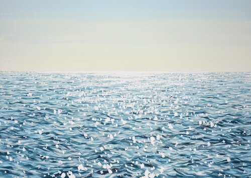 Silver mosaic par Iryna Kastsova, Peinture en vente sur Singulart