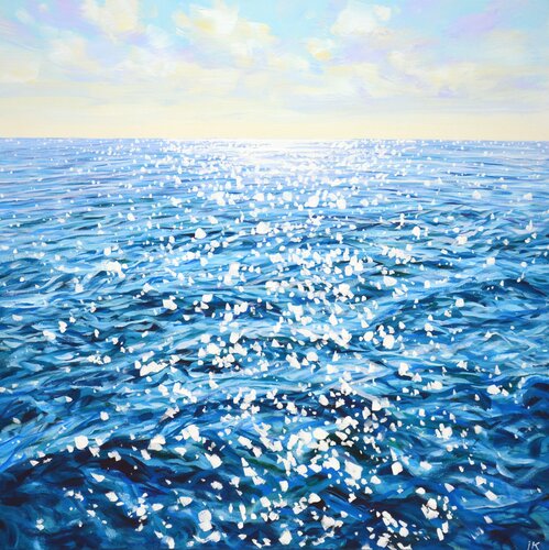 Glare on the water 2. par Iryna Kastsova, Peinture en vente sur Singulart