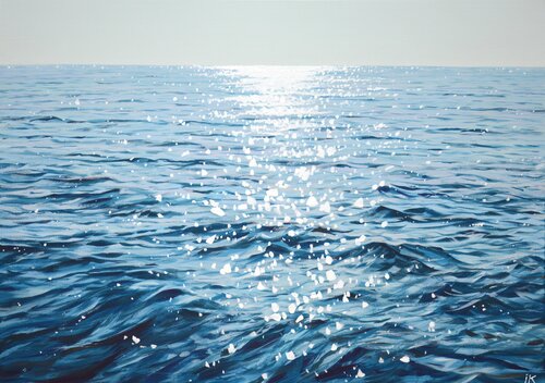 Silver light of the ocean. Iryna Kastsova