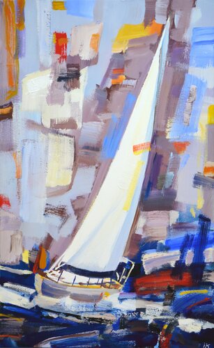 Sailboat 8. di Iryna Kastsova, Pittura in vendita su Singulart