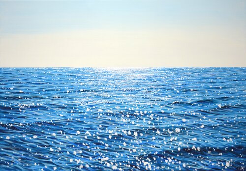 Shining pacific ocean. par Iryna Kastsova, Peinture en vente sur Singulart