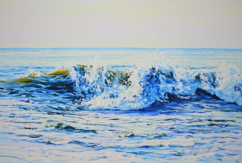 Affectionate waves van Iryna Kastsova, Schilderij te koop op Singulart