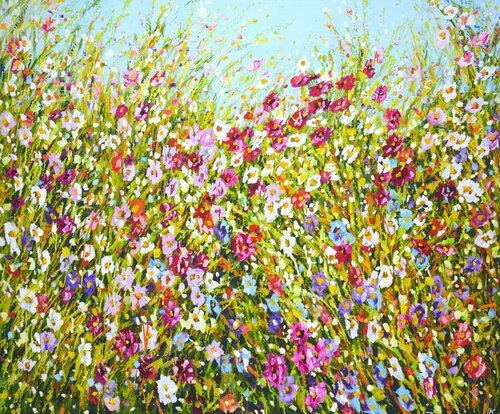 Wildflowers. par Iryna Kastsova, Peinture en vente sur Singulart