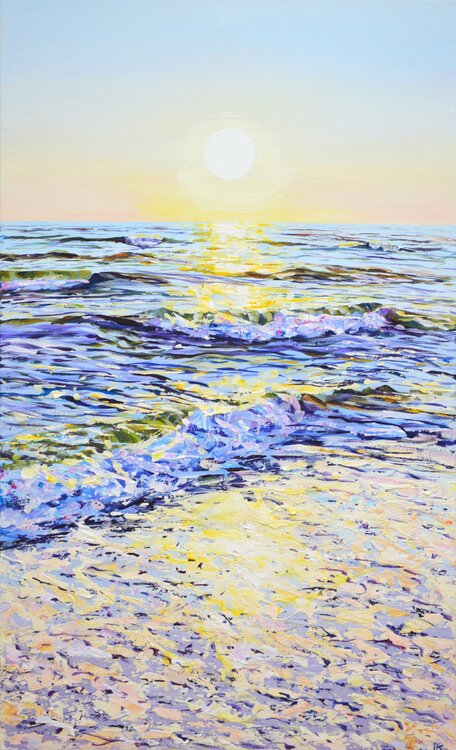 Ocean. The sun. Iryna Kastsova