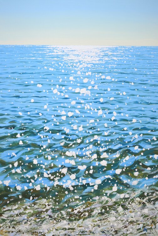 Blue water. Glare. Iryna Kastsova