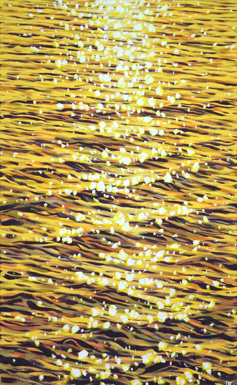 Gold glare on the water 2. Iryna Kastsova