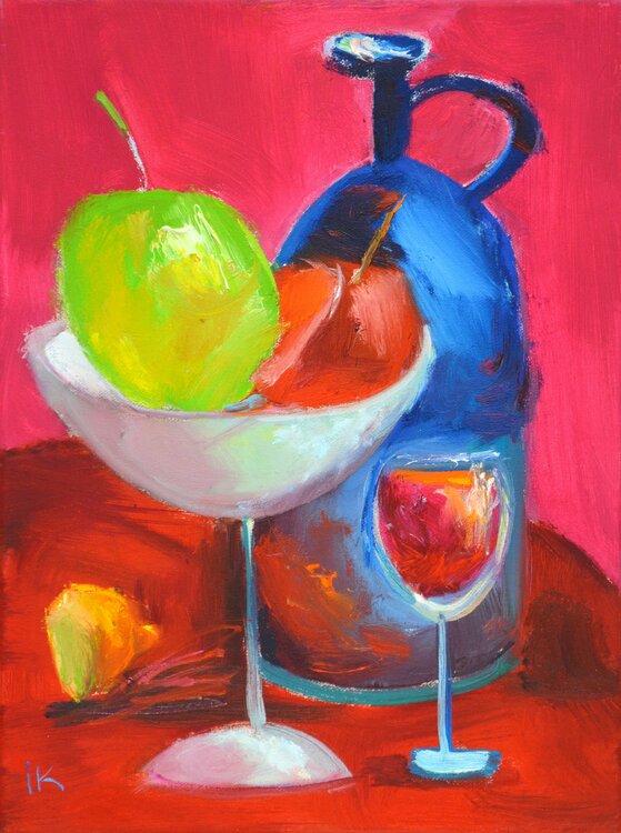 Purple still life Iryna Kastsova