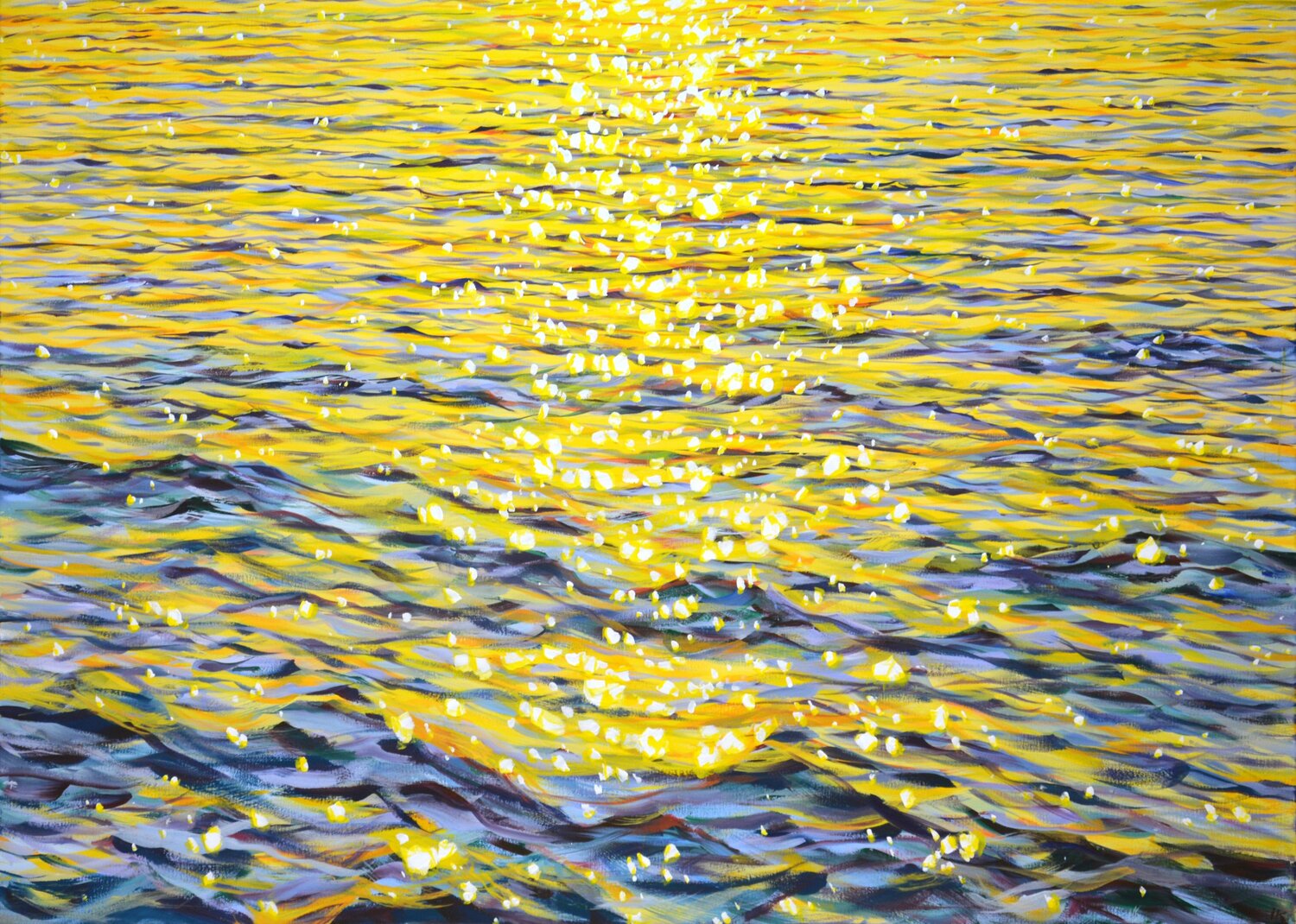 Dance of glare at sunset. Iryna Kastsova
