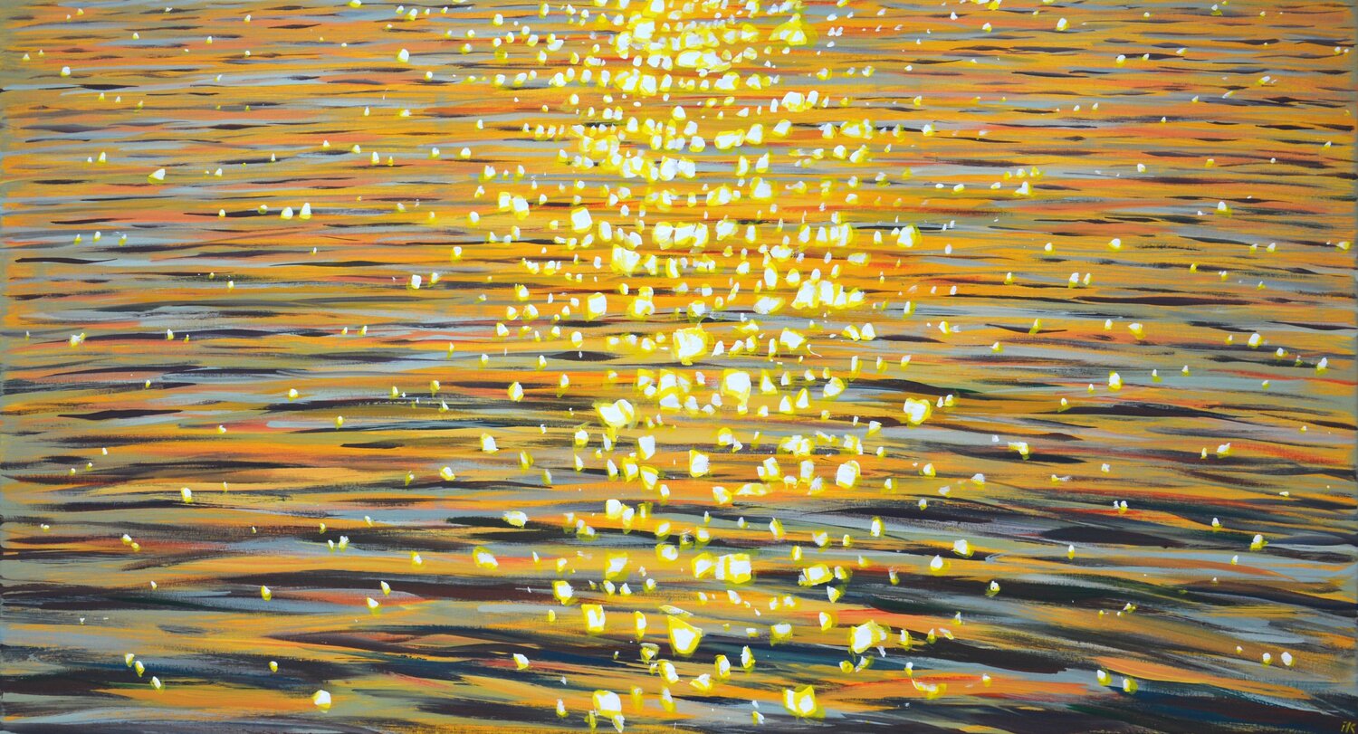 Sea sunset. Glare. Iryna Kastsova