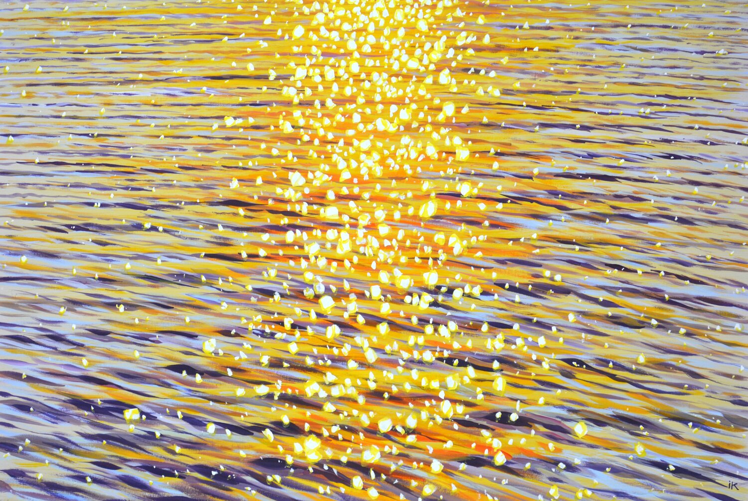 Evening sparks on the water. Iryna Kastsova