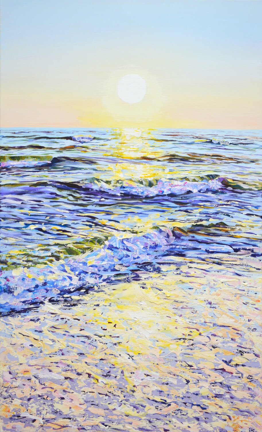 Ocean. The sun. Iryna Kastsova
