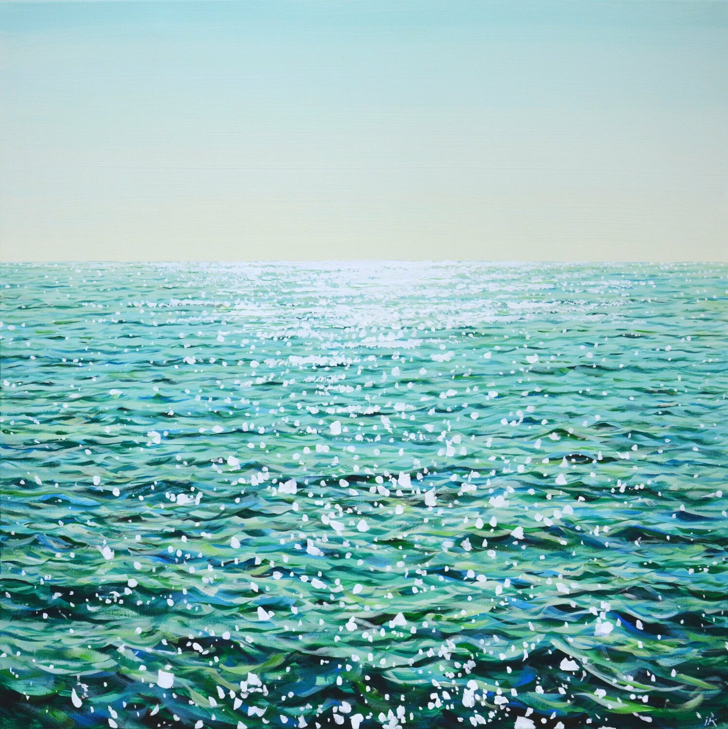 Ocean. Emerald light. Iryna Kastsova