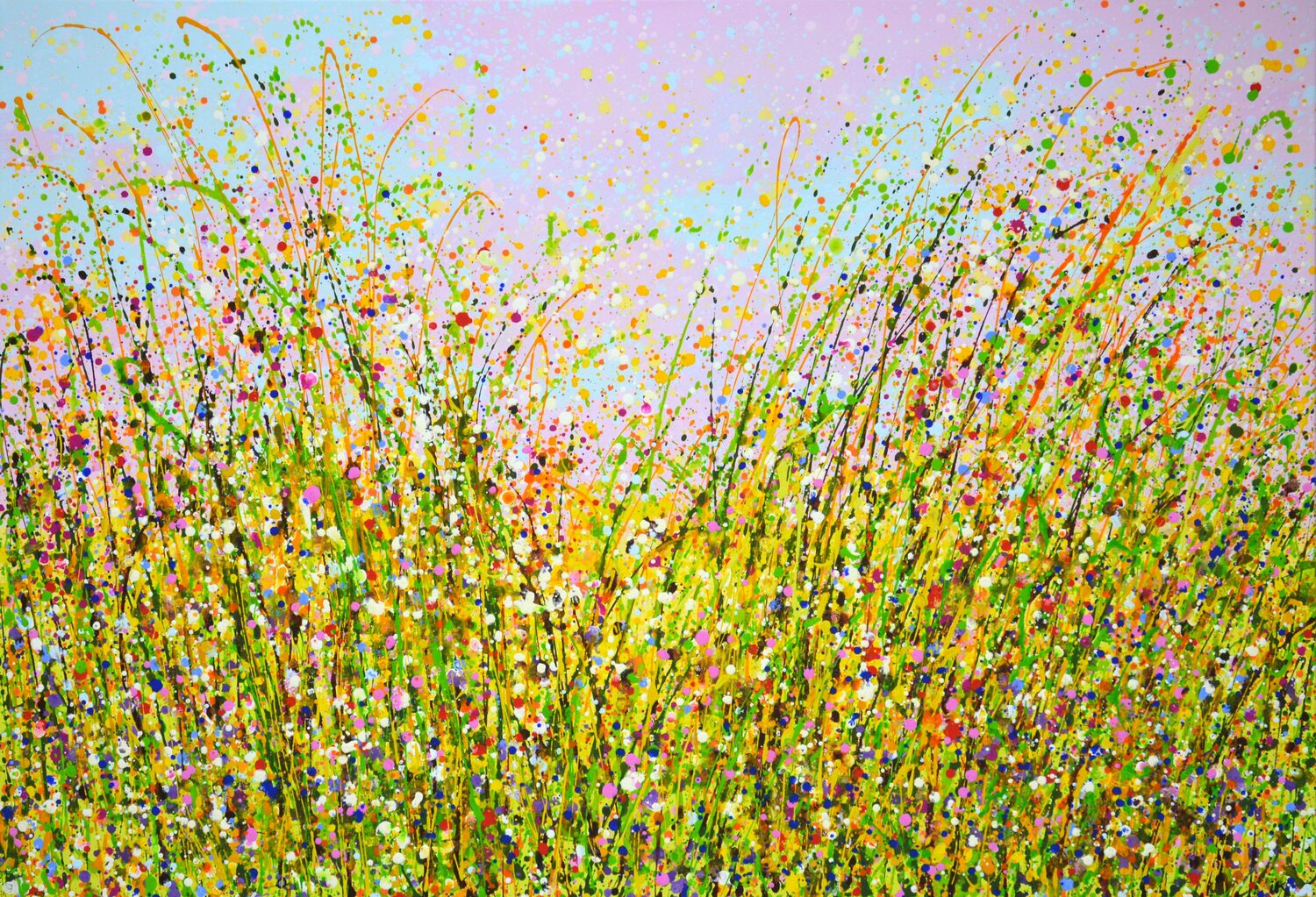 Pink evening. Flower field. Iryna Kastsova
