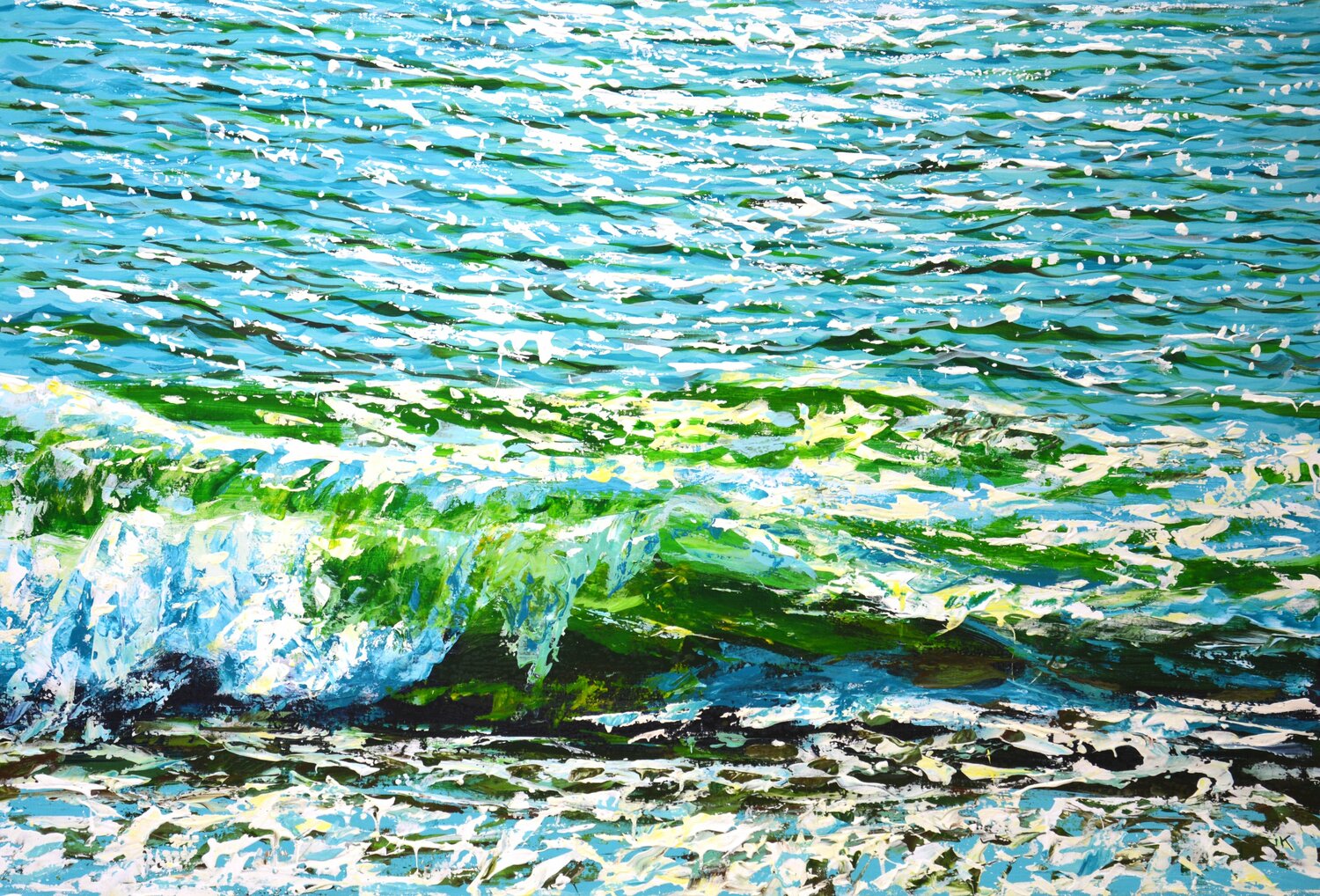 Waves. Turquoise 6. Iryna Kastsova
