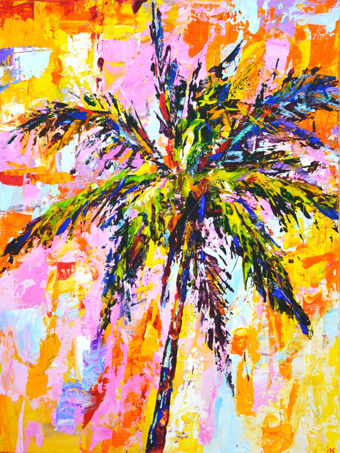Palm. The sun. Iryna Kastsova