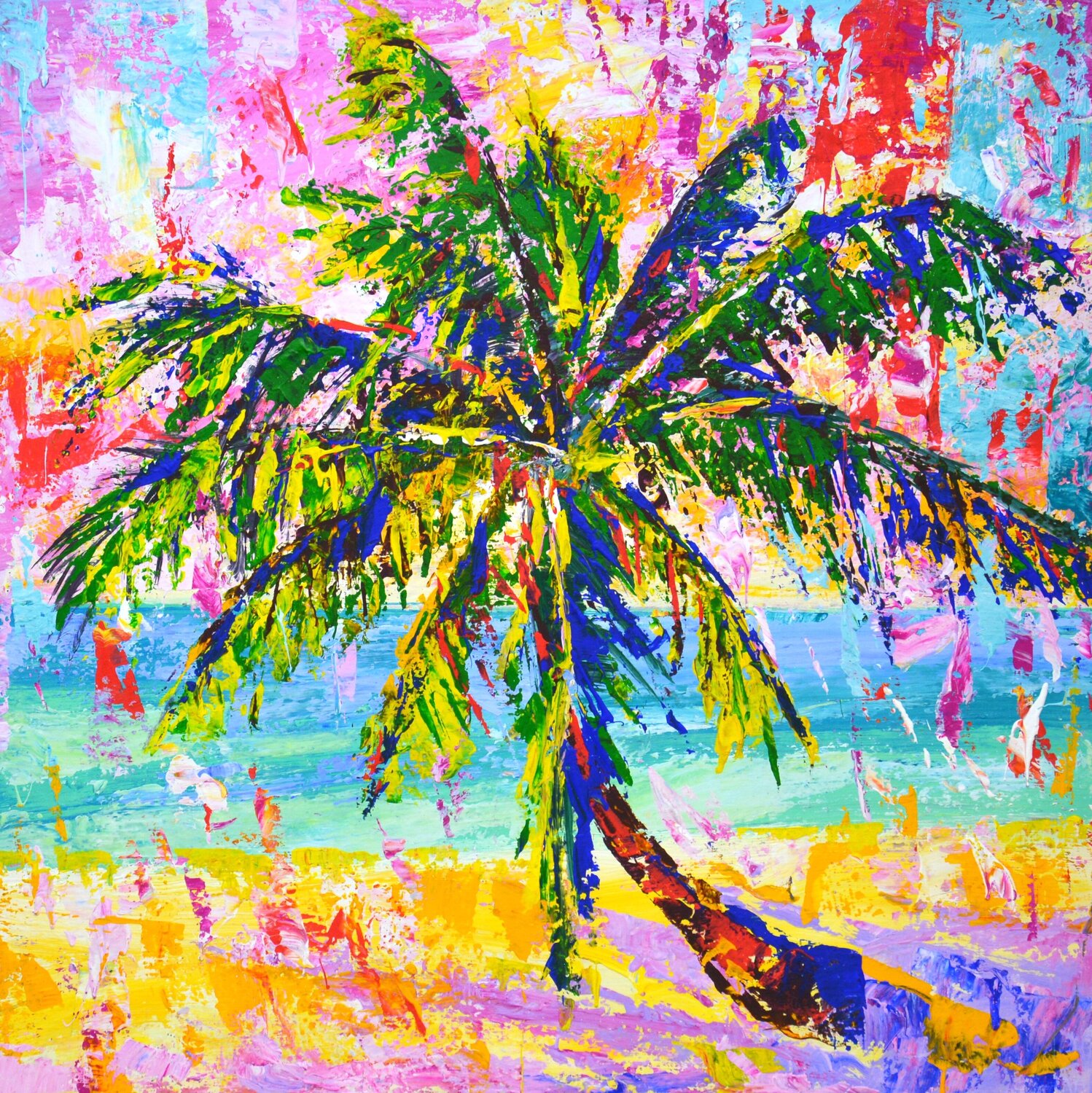 Palm. Ocean. Iryna Kastsova