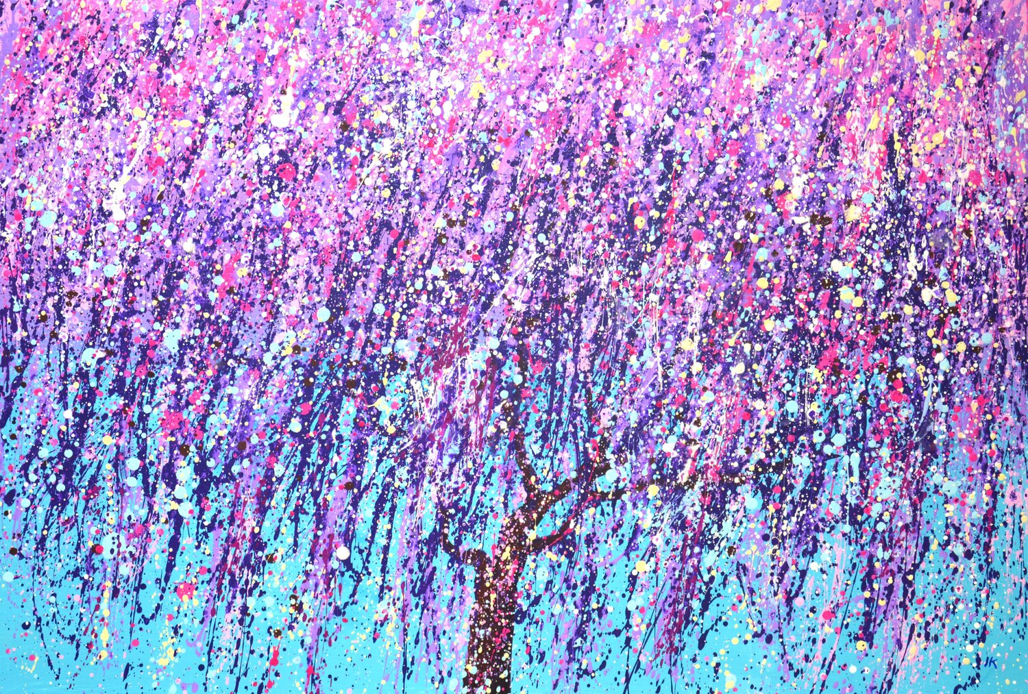 Blooming purple tree. Iryna Kastsova