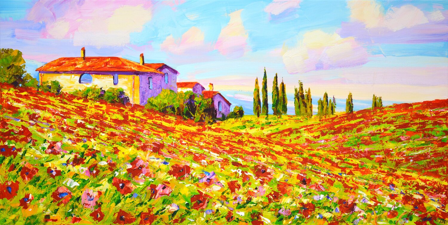 Italy. Poppy field. Iryna Kastsova