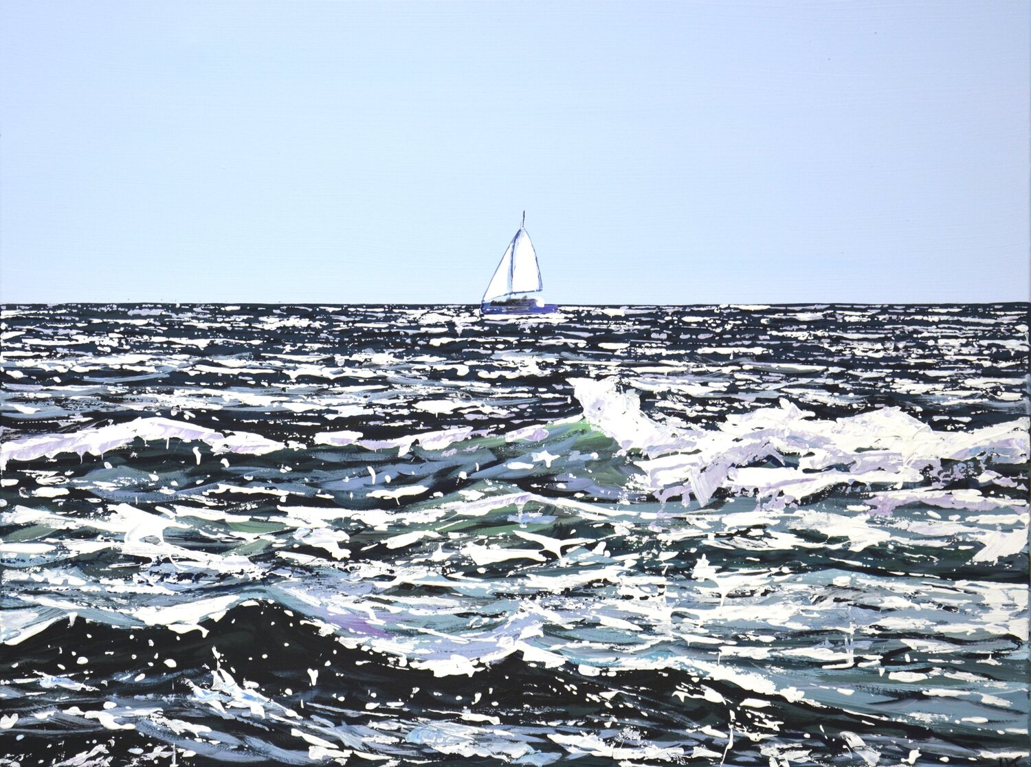 Ocean. Sailboat 6. Iryna Kastsova