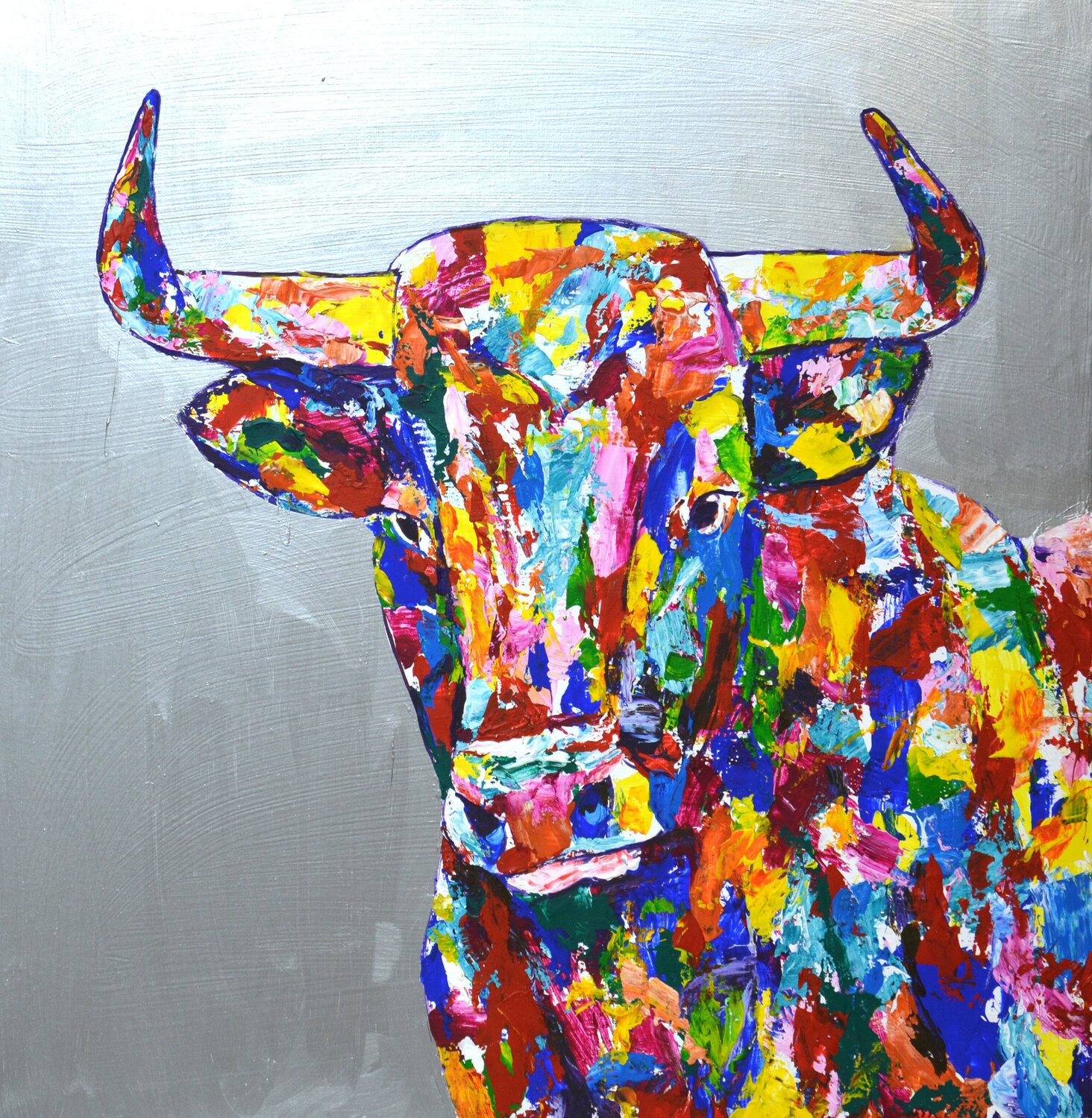 Bull on silver. Iryna Kastsova