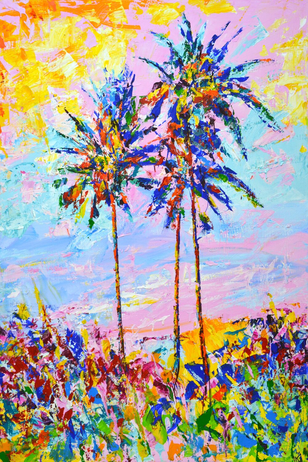 The sun. Palm trees 2. Iryna Kastsova