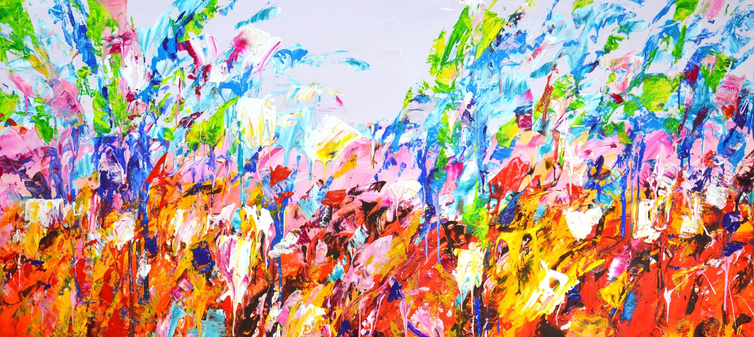 Expressive flower field Iryna Kastsova